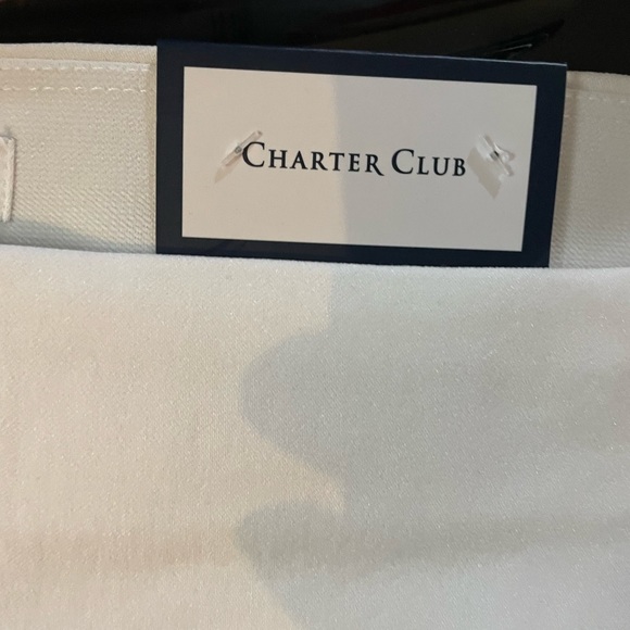 Charter club, Capri waist, smoothing slimming, 20 W bright white-no pockets-NWT - Picture 2 of 7